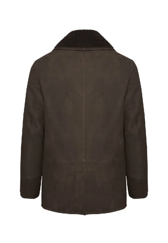 Anthony Shearling Double Breasted Coat