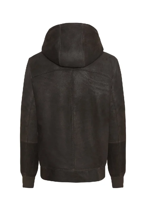 Carlo Toscana Shearling Jacket wiht Hood