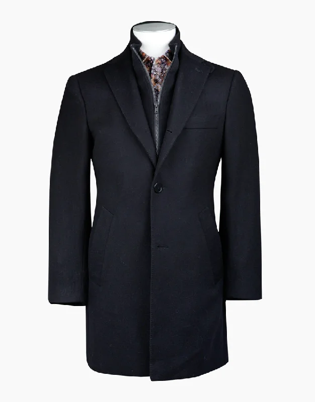 Compton Black Overcoat