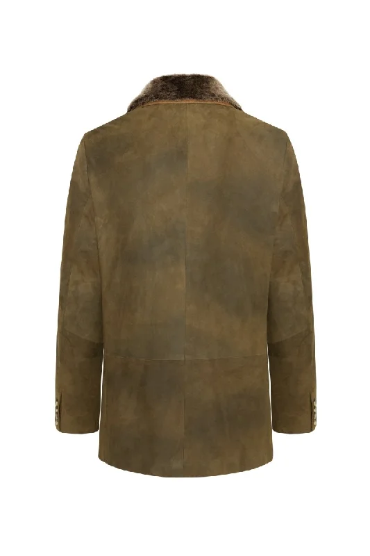 Giovanni Winter Jacket with Shearling Collar