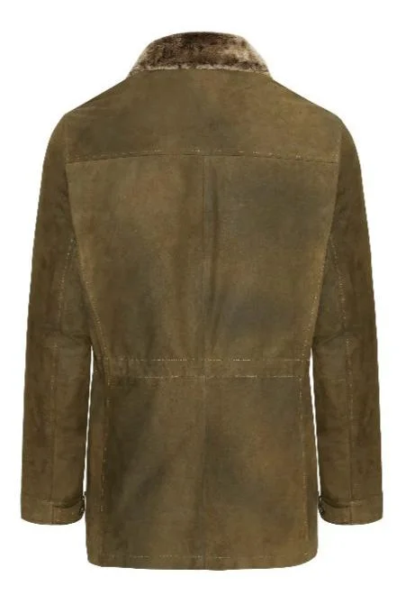 Matteo Suede Padded Coat