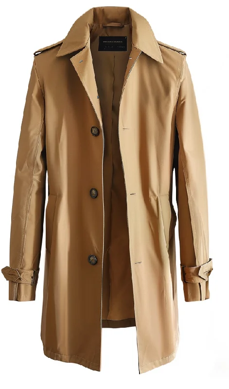 Men Fawn Cotton Coat