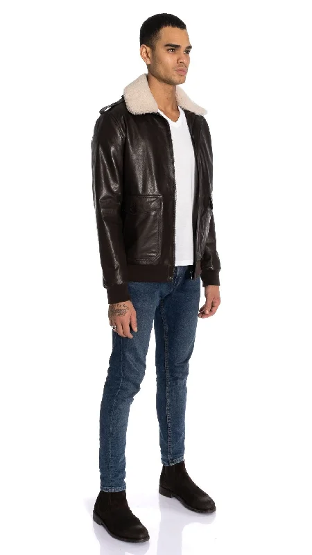 Wright Aviator Leather Jacket