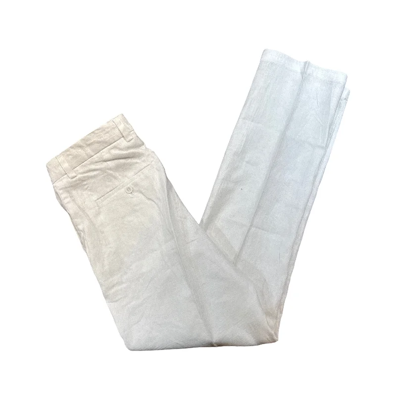 Prestige White Luxury Linen Pants