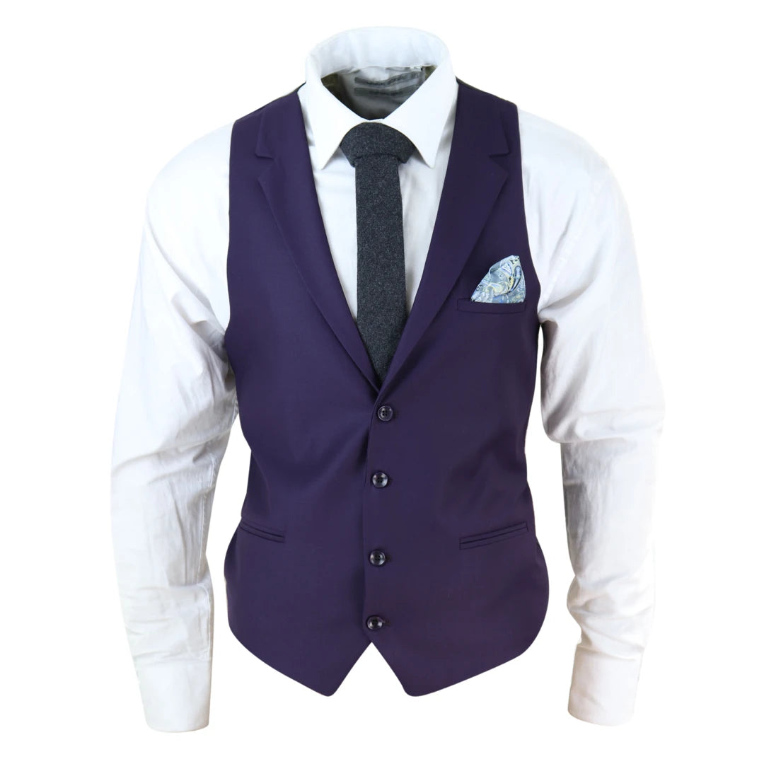 Men's Waistcoat Herringbone Check 1920s Blinders Gatsby