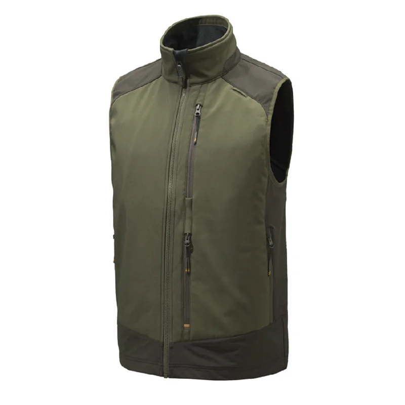 Beretta Butte Softshell Vest - Moss/Brown Bark