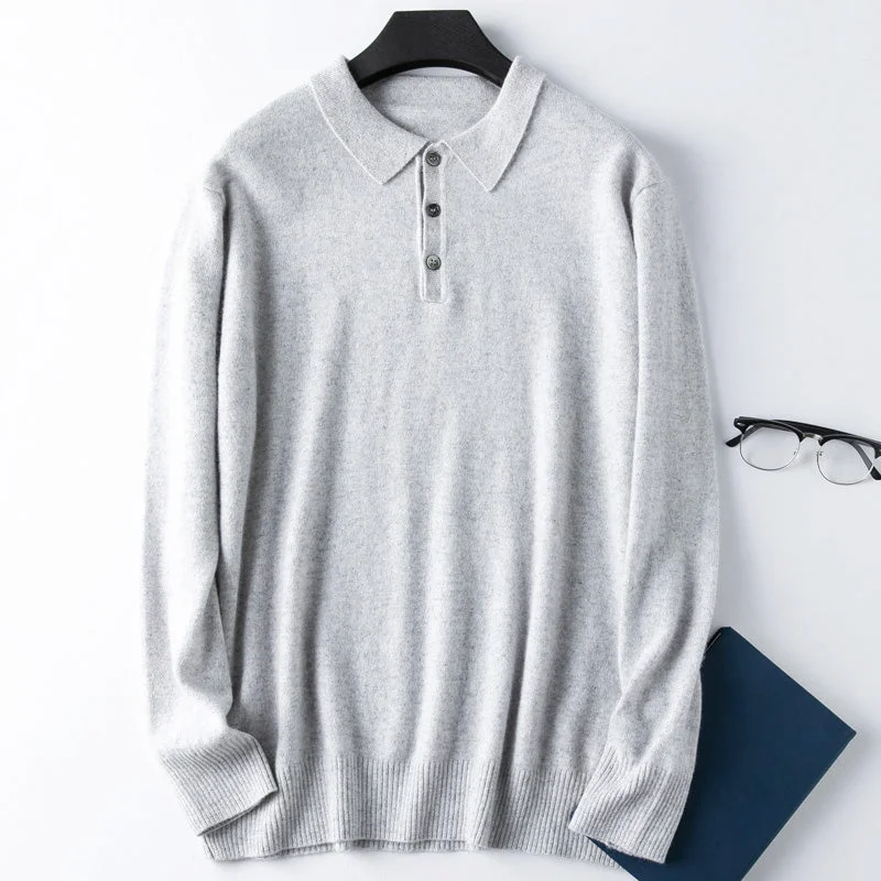 Cashmere Polo Sweater