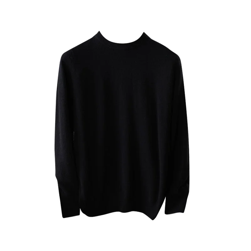 Crew-Neck Sweater ( Merino Cashmere Blended)