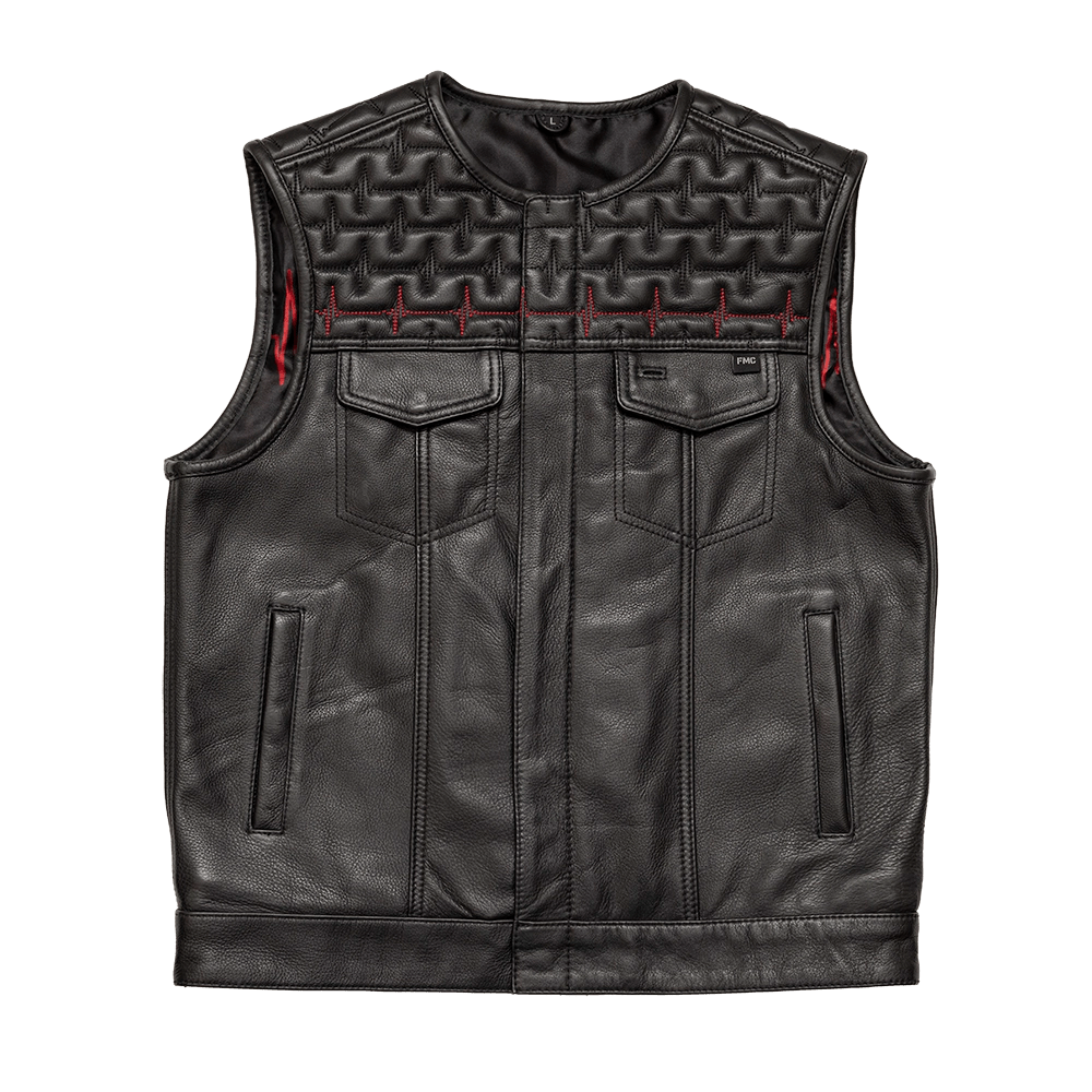 EKG Men's Leather Motorcycle Vest (Limited Edition)