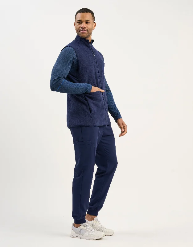 Essential Fleece Vest - True Navy