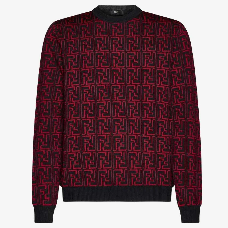 FZX009/ALJZF0E1U RED FENDI MEN SWEATER