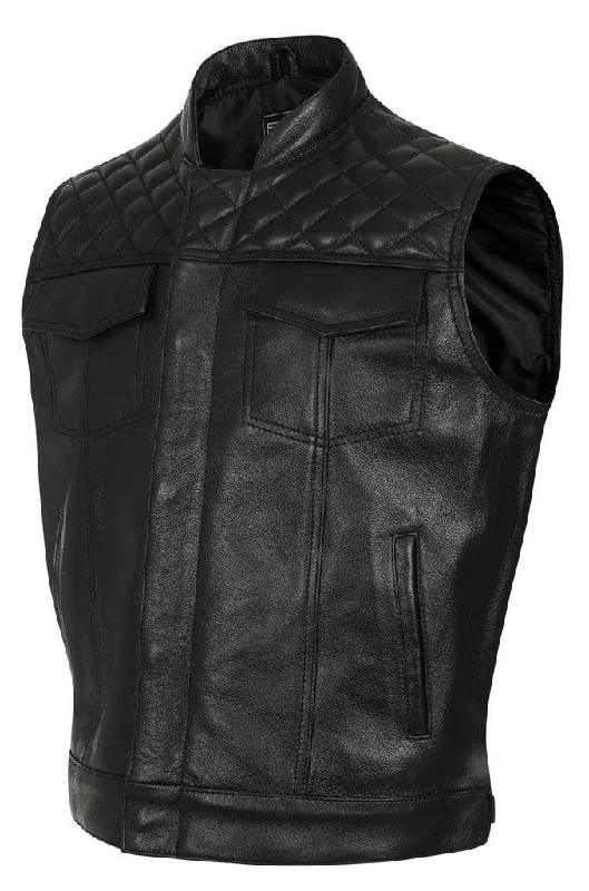 Gunner Leather Biker Vest