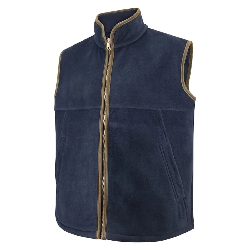 Hoggs Of Fife Men's Stenton Technical Fleece Gilet Navy