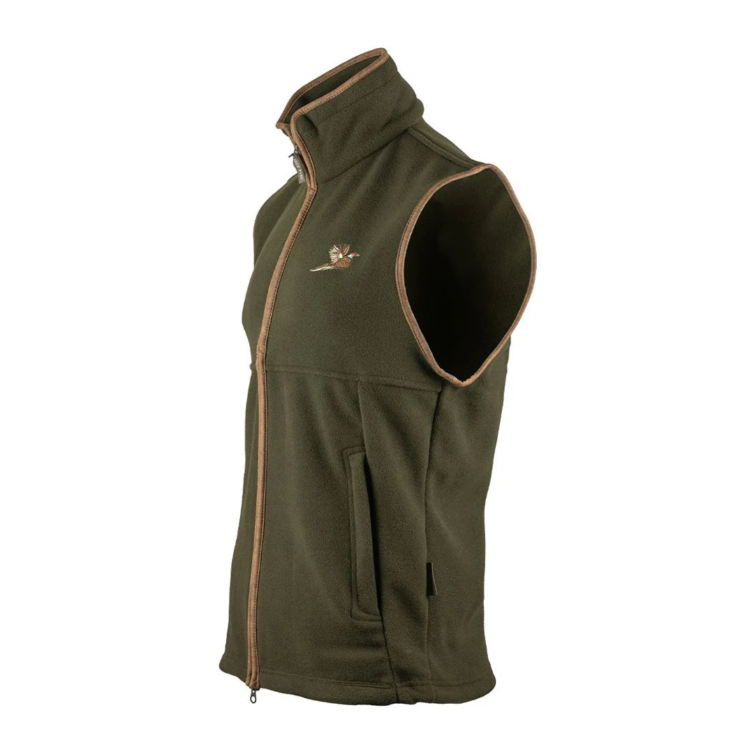 Jack Pyke Countryman Pheasant Fleece Gilet - Dark Olive