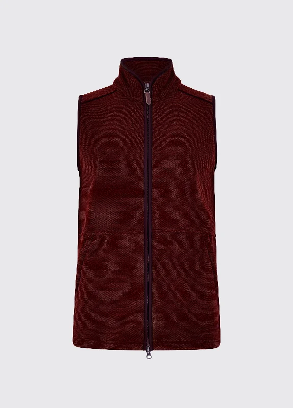 Lifford Fleece Gilet - Ox Blood