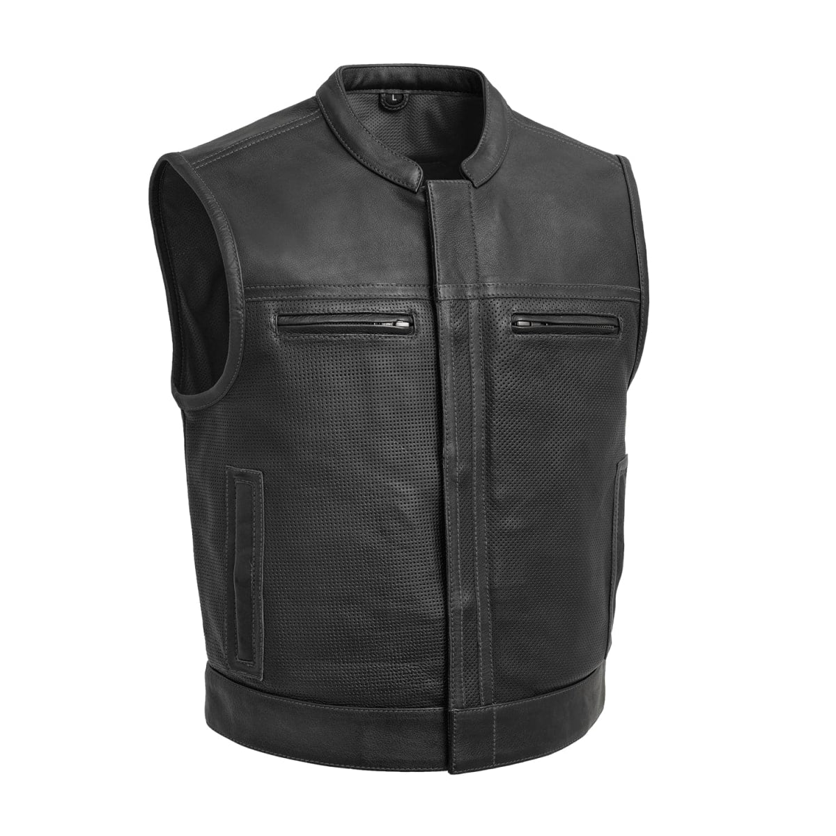 Lowrider Perforated Men's Leather Vest