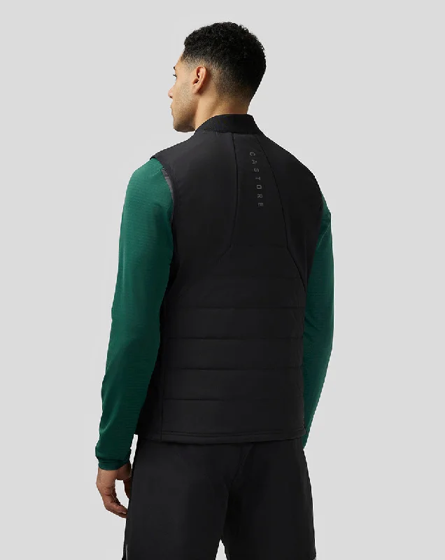 Men’s Apex Breathable Woven Hybrid Quilted Gilet - Black