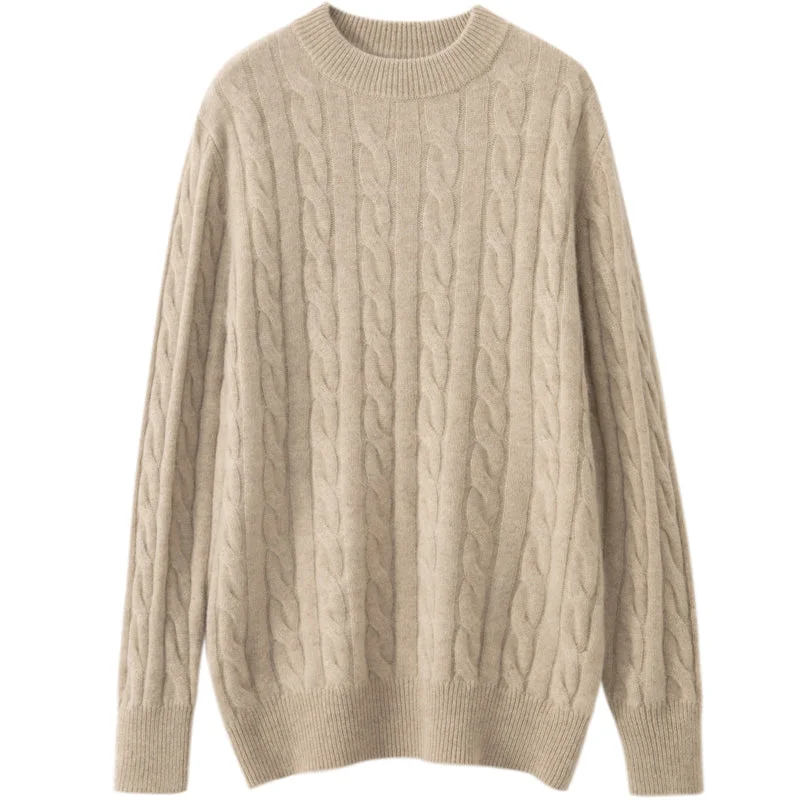 Rich Cable-Knit Cashmere Sweater