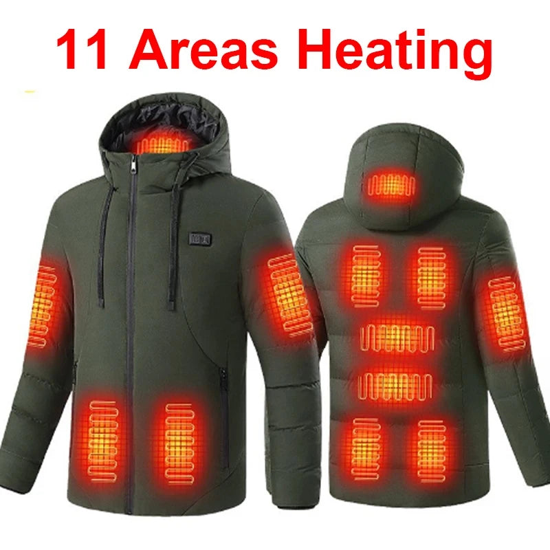 Unisex Areas Heated Jacket Electric Heating Vest USB Heated Jacket