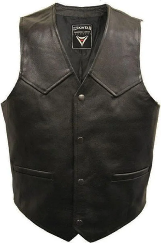 Classic Leather Biker Vest