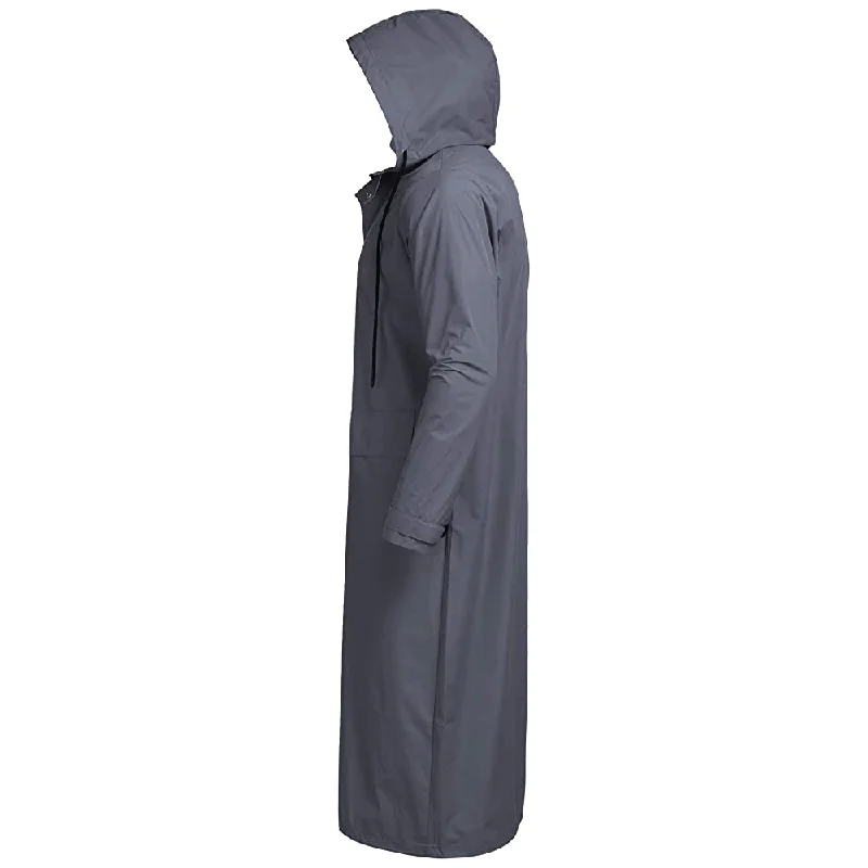 Romano nx 100% Waterproof Heavy Duty Double Layer Hooded Long Raincoat Men in a Storage Bag