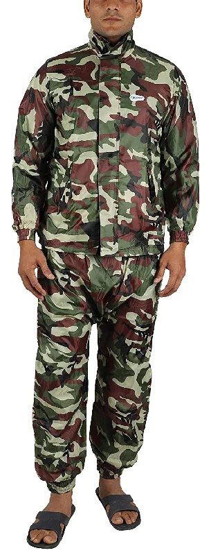 Romano nx Waterproof Camouflage Rain Coat Men with Jacket and Pant