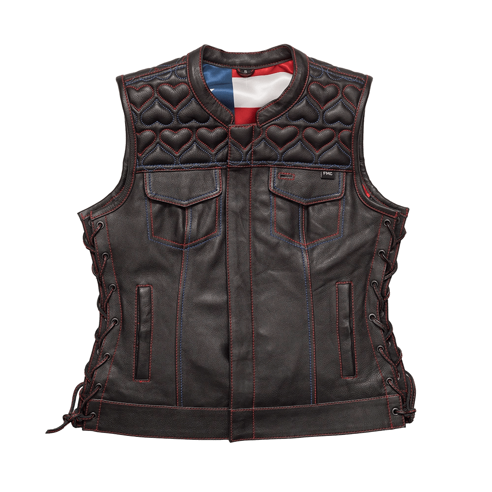 Rosie Women’s Motorcycle Leather Vest