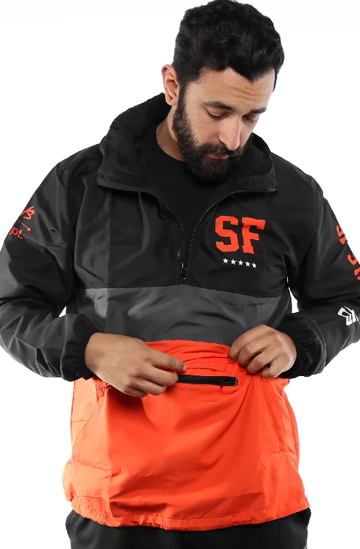 SAVS X Adapt :: State of Mind (Men's Black/Orange Anorak Jacket)