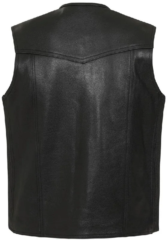 Silverman Leather Elasticated Biker Vest