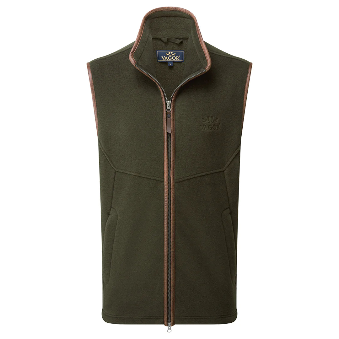 Vagor Polar Fleece Waistcoat - Woods Green Melange