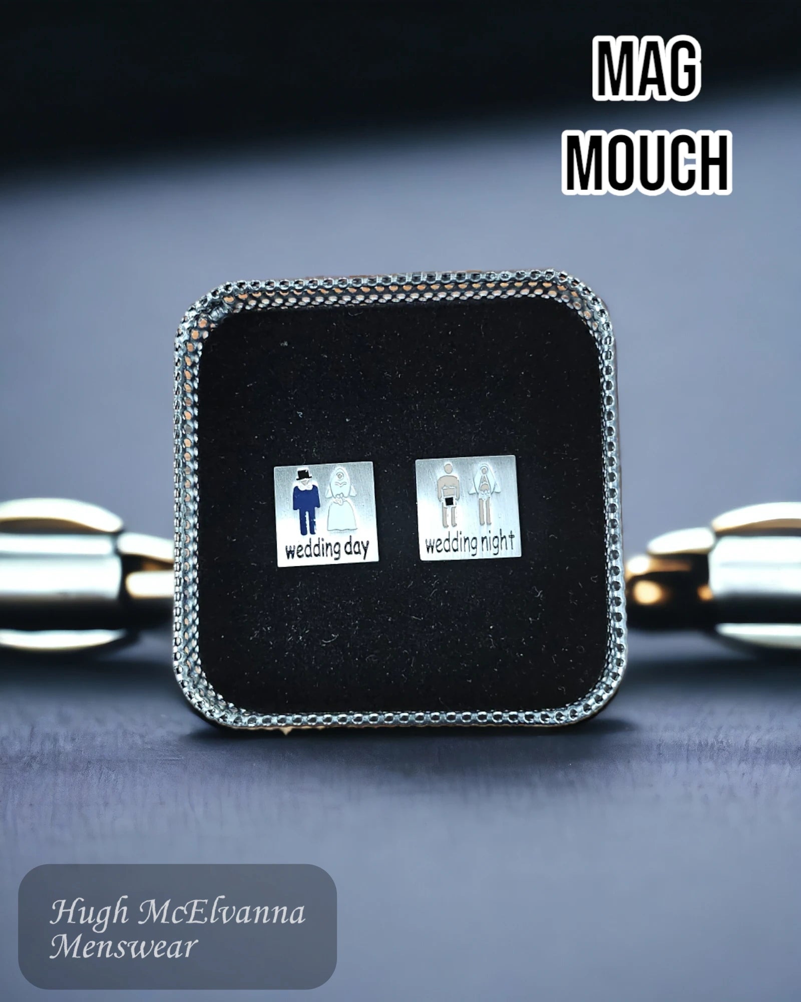 Mag Mouch Wedding Day - Night Cufflinks