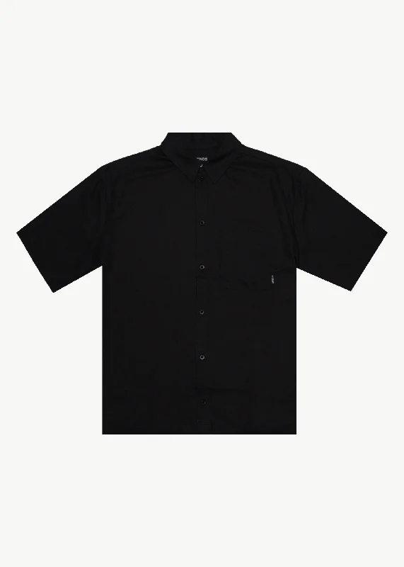 AFENDS Mens Everyday - Short Sleeve Shirt - Black