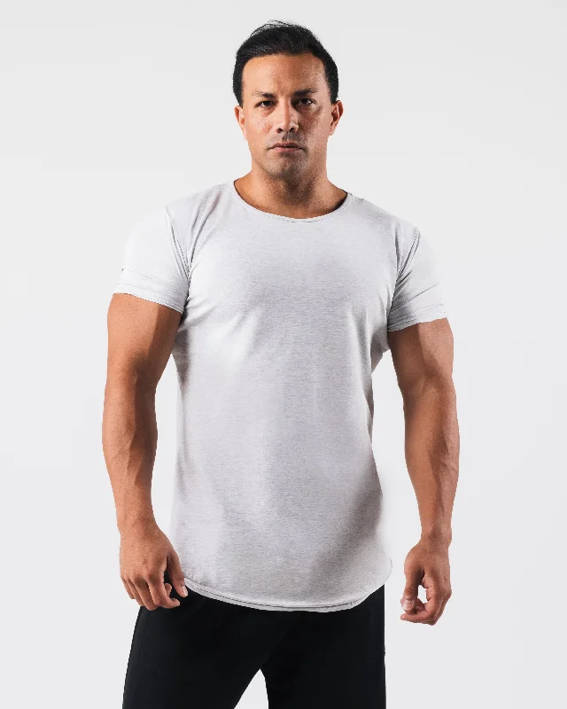 Essential Scoop Neck - Heather Grey