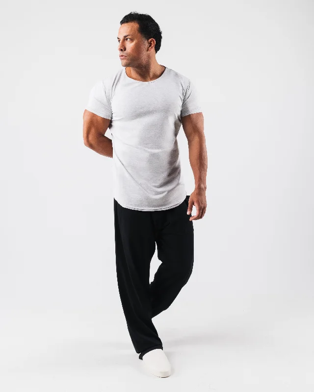 Essential Scoop Neck - Heather Grey