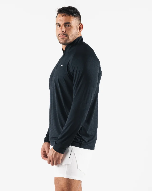 Racer Quarter Zip - Black