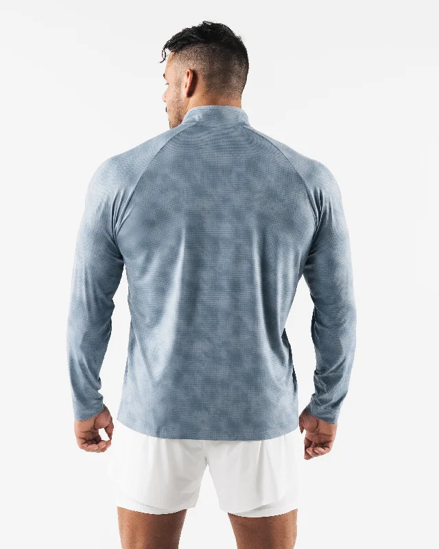 Racer Quarter Zip - Slate Print