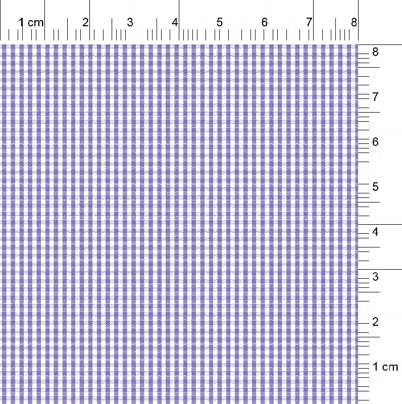 48 / Popeline Violet Chequered