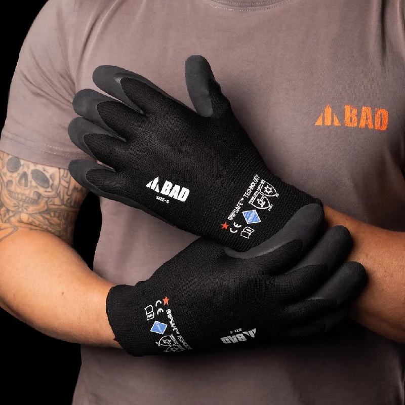 BAD STEALTH™ NITRILE GRIP-SAFE INSULATED WORK GLOVES