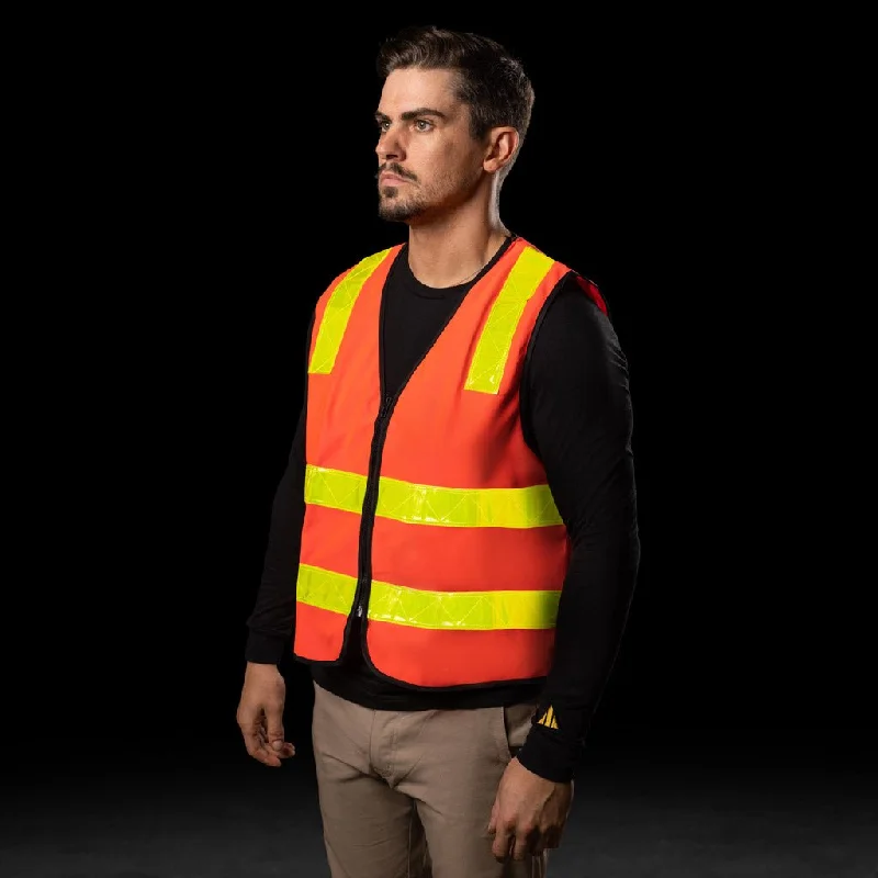 BAD VIC ROADS HI-VIS DAY/NIGHT ZIP SAFETY VEST