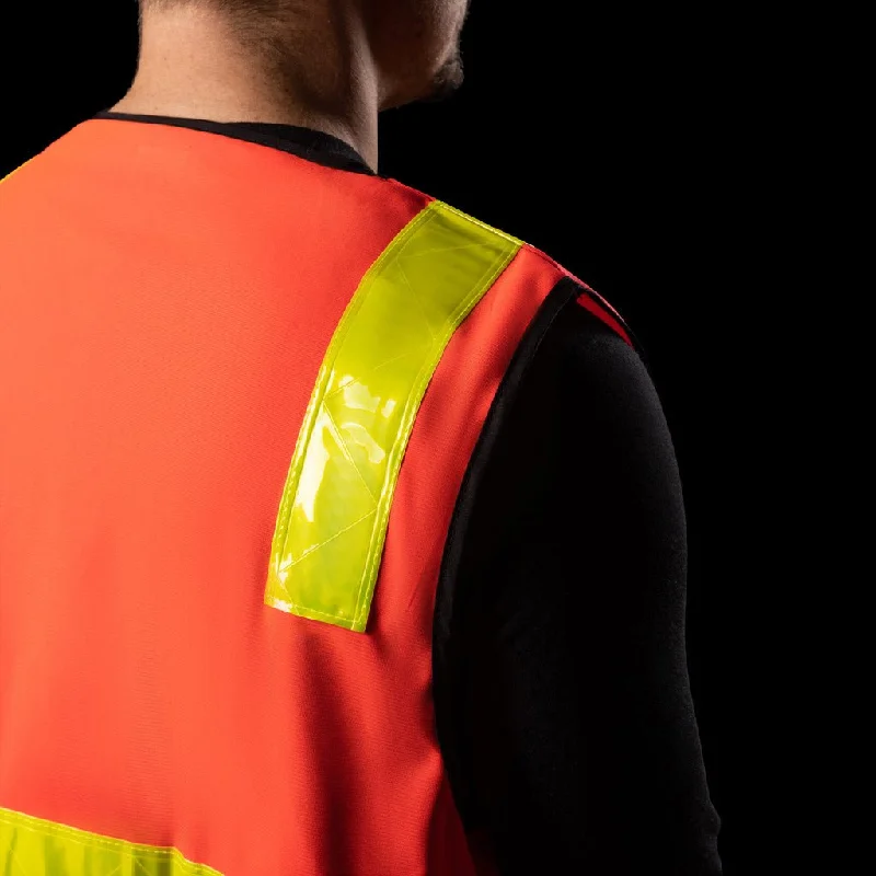 BAD VIC ROADS HI-VIS DAY/NIGHT ZIP SAFETY VEST