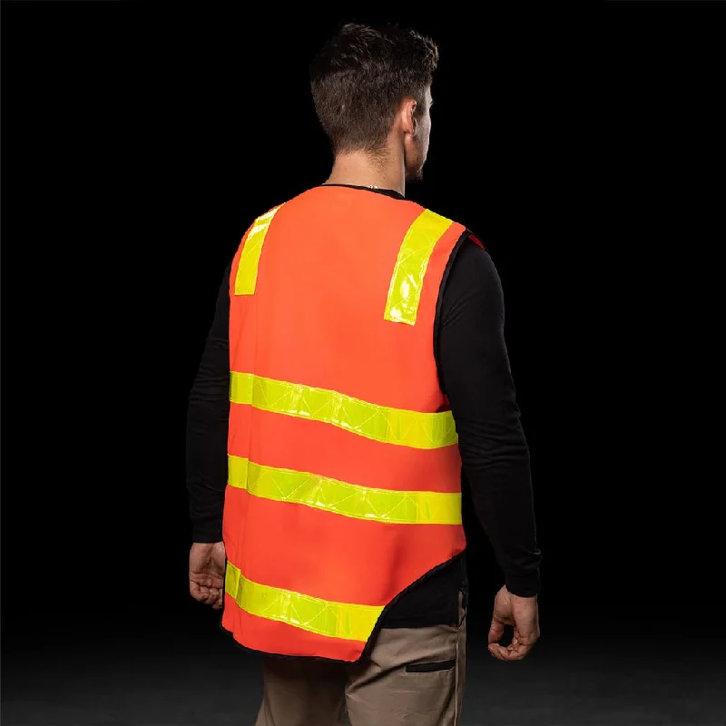 BAD VIC ROADS HI-VIS DAY/NIGHT ZIP SAFETY VEST