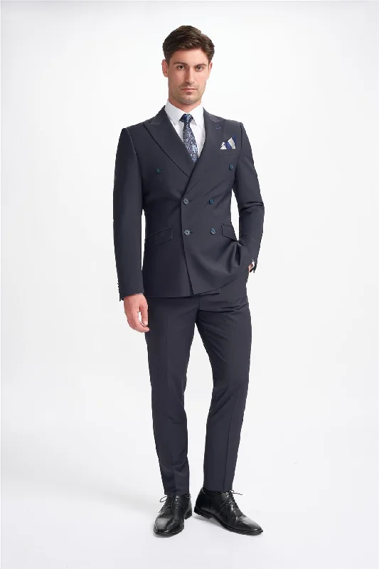 Bond Midnight Navy Double Breasted Blazer