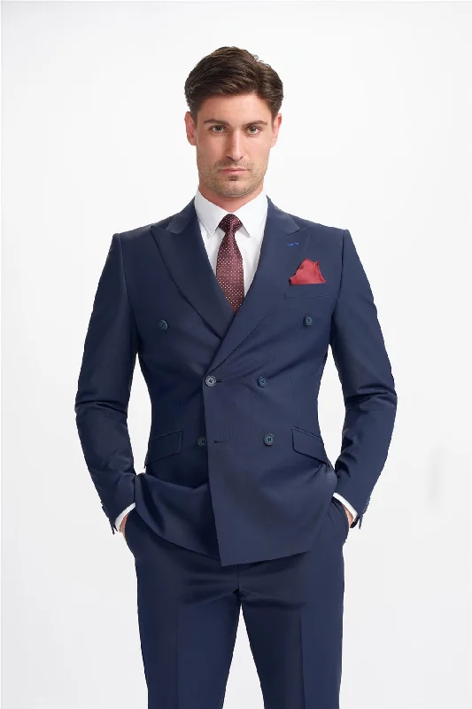 Bond Navy Double Breasted Blazer