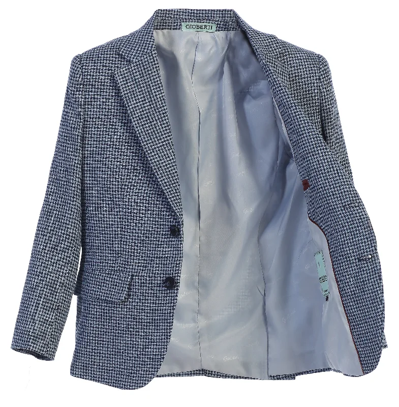 Boy's Houndstooth Blazer Jacket