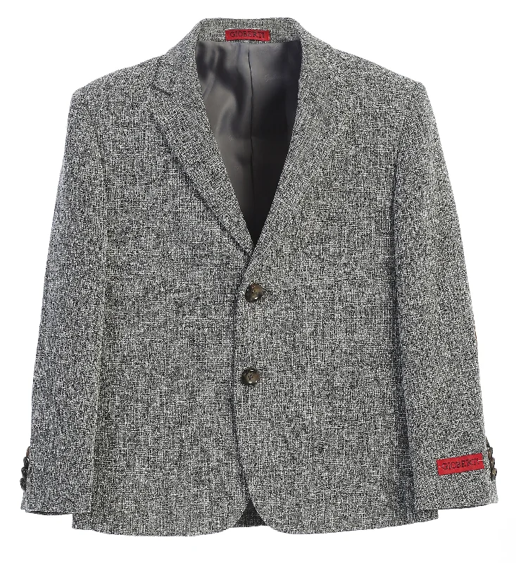 Boy's Lightweight Formal Tweed Blazer Jacket