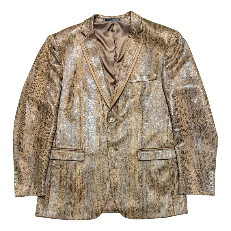 Cielo Brown Distressed Print Blazer