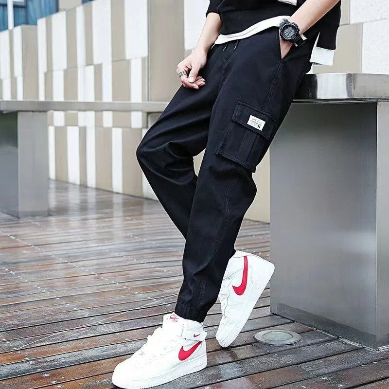 Classic Streetwear Casual Men Ribbons Jogging Pants ( Pack of 2 )