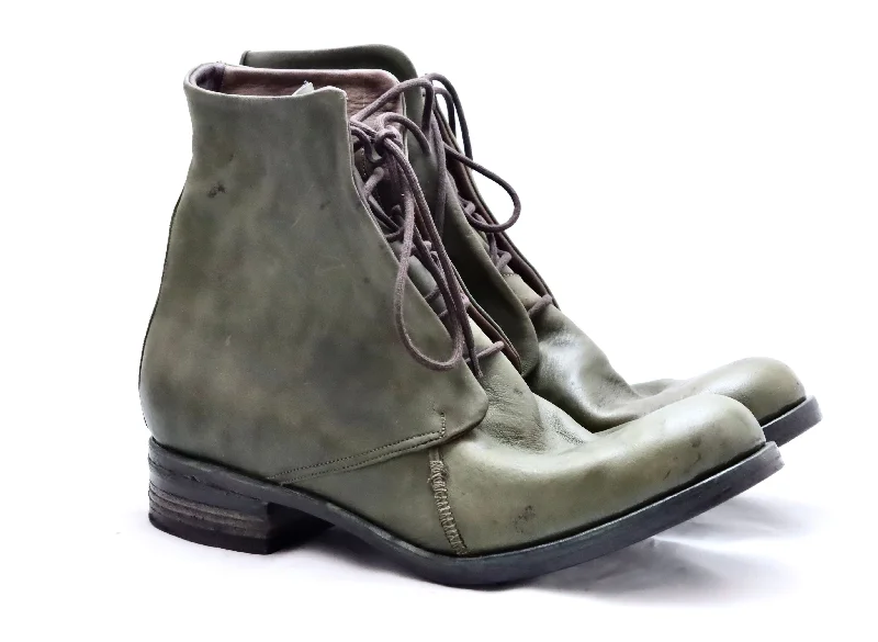 blind lace derby boot  | dirty khaki | Culatta