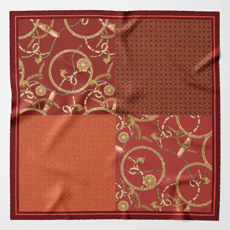 Merano - Silk Neckerchief - Barn Red