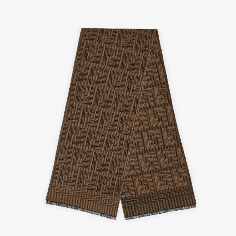 FXS124APW4 F13D6 TABACO FENDI MEN SCARVE